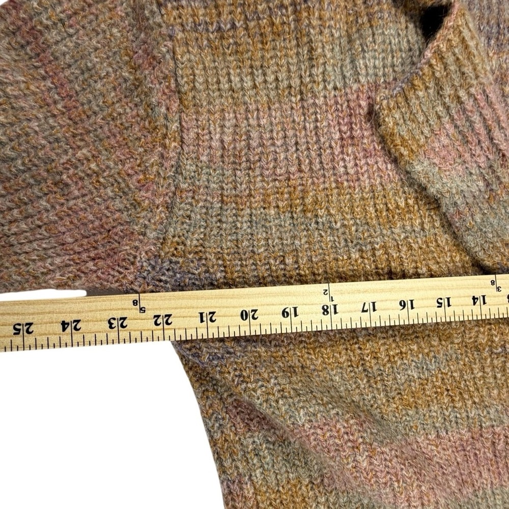 Anthropologie Maeve Hallie Space-Dyed Cardigan/Sweater Medium Sunset Ribbed Knit - Picture 6 of 7